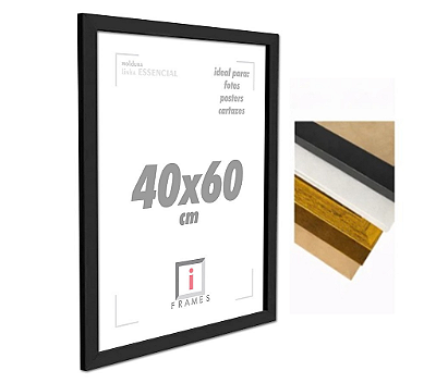 Moldura 40x60 cm Para Fotos Imagens Pôsteres C/ PETG