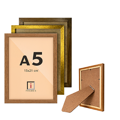 Porta Retrato A5 15x21 cm P/ Imagens Fotos - COM VIDRO