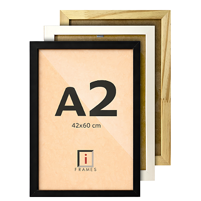 Moldura A2 42x60 cm Para Fotos Imagens - COM ACETATO