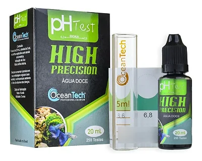 Teste de pH água doce 250 Testes (Ocean Tech)