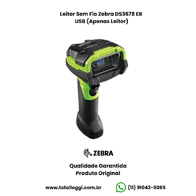 Leitor Códigos de Barras ZEBRA DS3678 ER