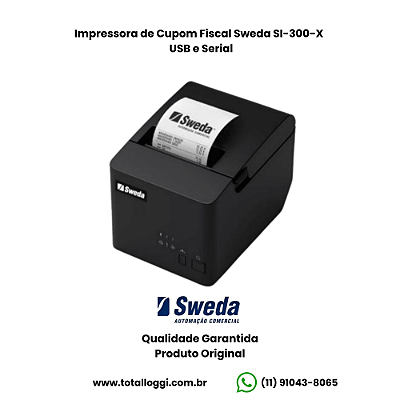 IMPRESSORA DE CUPOM FISCAL TÉRMICA SI-300 SIX USB e SERIAL