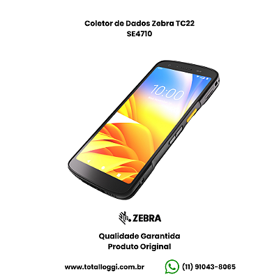 Coletor de Dados Zebra TC22 SE4710