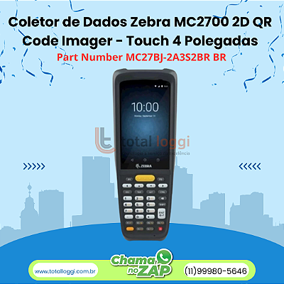 Coletor de Dados Zebra MC2700 2D QR Code Imager - Wi-Fi, Bluetooth