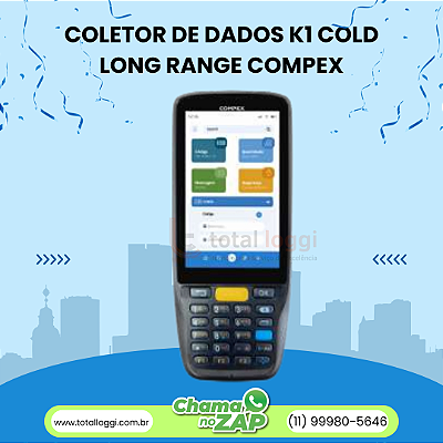 Coletor de dados K1 Cold Long Range