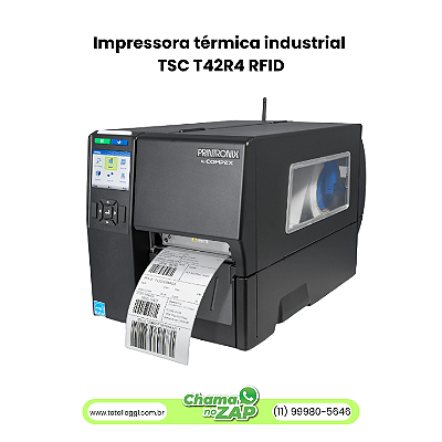 Impressora térmica industrial TSC T42R4 RFID