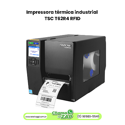 Impressora térmica industrial TSC T62R4 RFID
