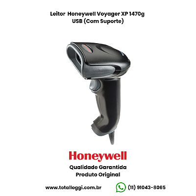 Leitor Honeywell Voyager XP 1470g Imager 2D QR Code – USB (Com Suporte)