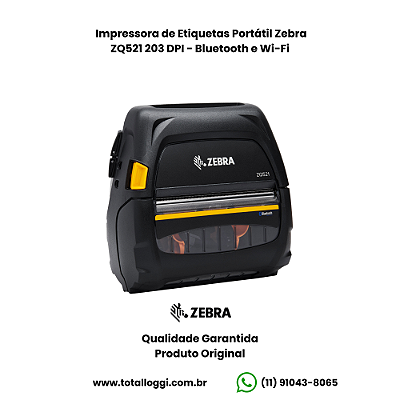 Impressora Zebra ZQ521 203dpi