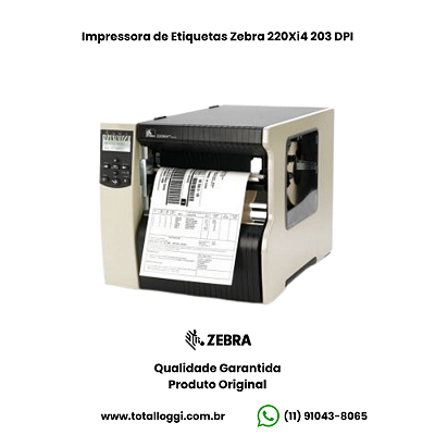 Impressora Zebra 220Xi4 203dpi