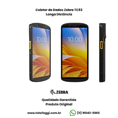 Coletor de Dados Zebra TC53 Longa Distância