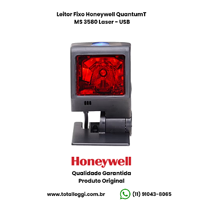 Leitor Fixo Honeywell QuantumT MS 3580 (Laser USB)