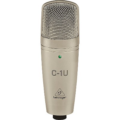 Microfone Condensador USB de Grande Diafragma Cardióide - Behringer C-1U