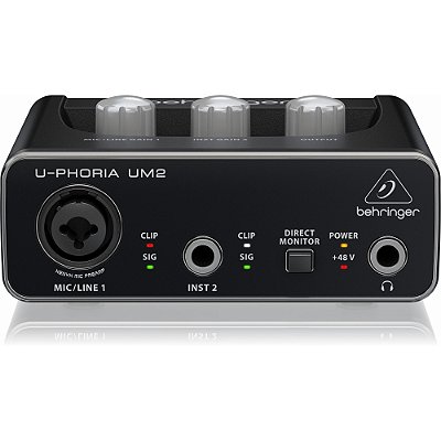 Interface de Áudio Behringer U-Phoria UM2