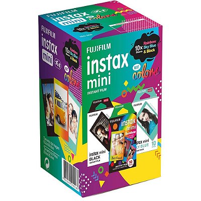 Kit Colors Filmes para Instax Mini com 30 Fotos - Fujifilm