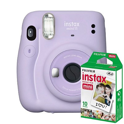 Câmera Instax Mini 11 com 10 Filmes - Lilás - Fujifilm