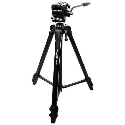 Tripé WT-3308a com Cabeça Hidráulica - Altura máxima 1,73m - Suporta 4kg