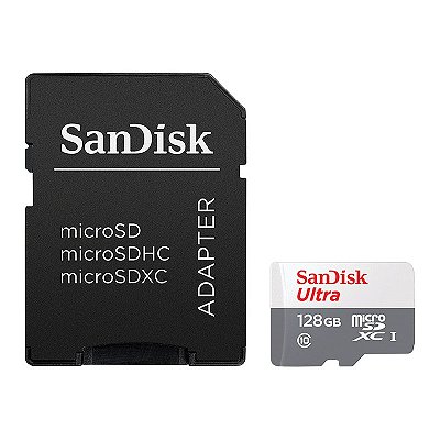 Cartão de Memória SanDisk Ultra - 128GB - Micro SDXC UHS-I