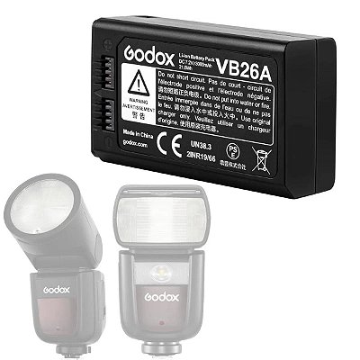 Bateria Godox VB26A para V1 e V860 III - Original