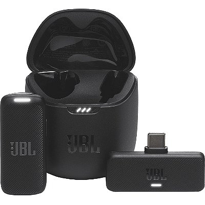 Microfone de Lapela Sem Fio JBL Quantum Stream Wireless USB-C