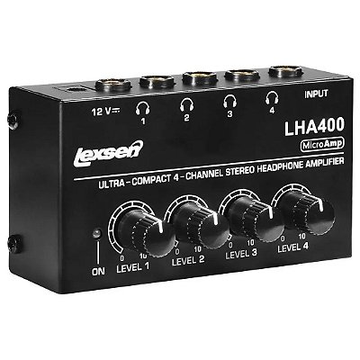 Amplificador de Fones de Ouvido Lexsen LHA400 com 4 canais