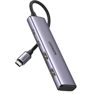 HUB Adaptador USB-C 4 em 1 OTG de 5 Gbps - Ugreen CM473