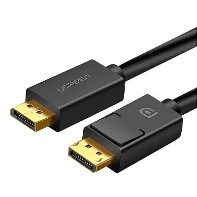 Cabo DisplayPort 1.2 4K 60Hz e 3D de 1 metro - Ugreen DP102 / 10244