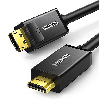Cabo Adaptador Unidirecional DisplayPort para HDMI 4K 30Hz - Ugreen DP101 / 10238