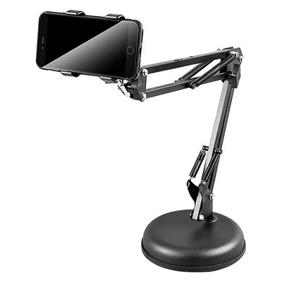 Braço Articulado de Mesa com Base para Celular - Greika 25-A