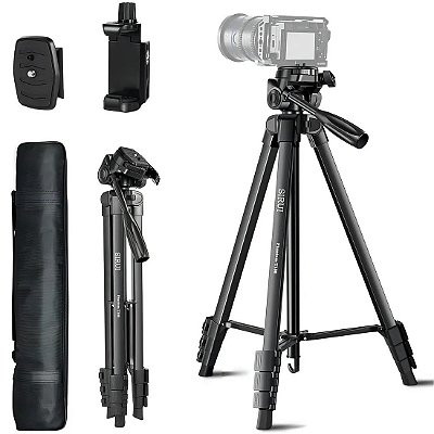 Tripé com Suporte para Celular Sirui Phantom T180 - Altura Máxima 1,80m - Suporta 2kg