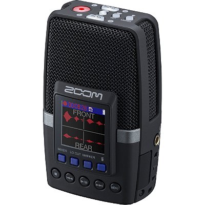 Gravador de Áudio Portátil Multi-Mic 32-Bit Flutuante - Zoom H2 Essential