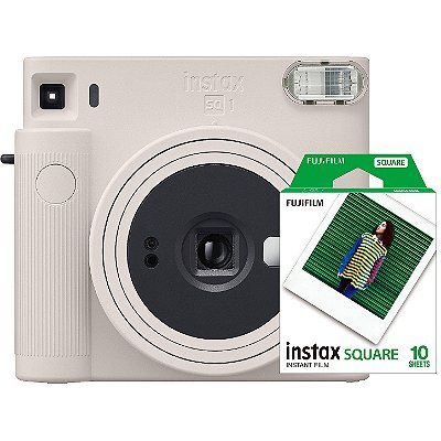 Câmera Instantânea Instax Square SQ1 com 10 filmes - Branca - Fujifilm