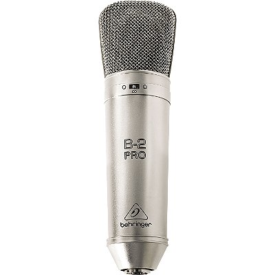 Microfone Condensador de Grande Diafragma Duplo e Padrões Polares Selecionáveis - Behringer B-2 Pro