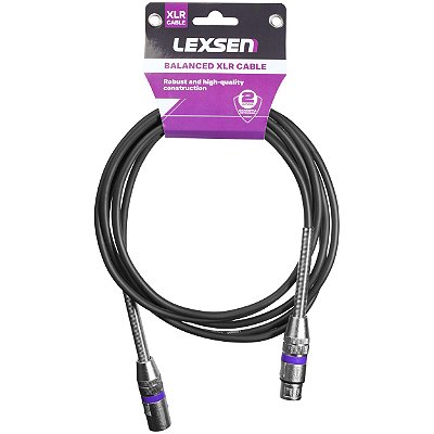Cabo XLR Balanceado Profissional - Lexsen