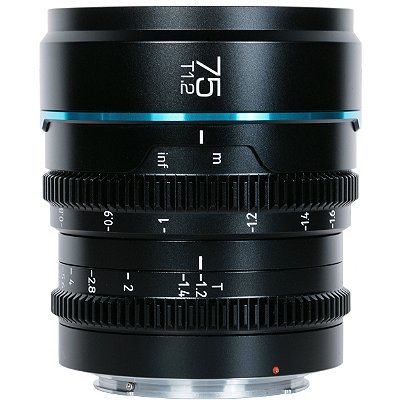 Lente de Cinema de Foco Manual Sirui Night Walker 75mm T1.2 S35 para Câmeras Canon RF