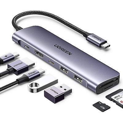 HUB Adaptador Multifuncional USB-C 7 em 1 - Ugreen CM195 15214