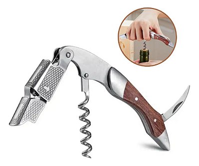 Abridor de Garrafas e Saca-rolhas Profissional