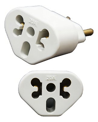 Adaptador Tomada Plug Bob Love 10a 20a Até 250v Secador Top