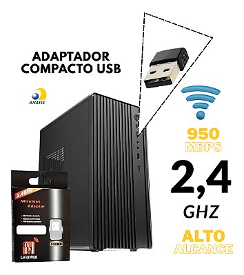 Adaptador Usb Wifi 2.4 Ghz 950mbps Kapbom Anatel