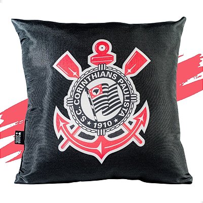 Almofada Sude Corinthians Meu Coração Preto