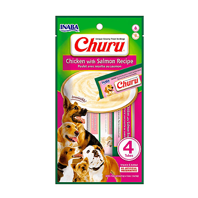 PETISCO CHURU FRANGO COM SALMÃO PARA CÃES 56g