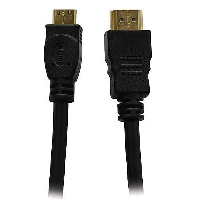 Cabo de Video Mini HDMI/HDMI 1.80m CB306 Preto Newlink