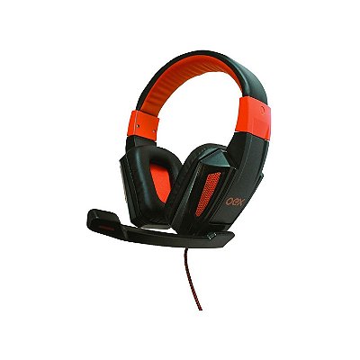 Fone Headset Gamer Combat P2 Com Microfone HS205 Laranja OEX