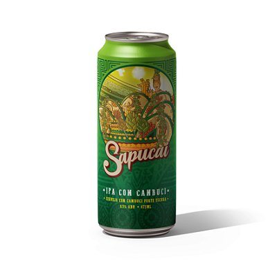 Cerveja Sapucai English IPA c/ Cambuci - Lata 473mL UNIDADE