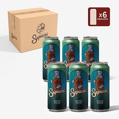 Kit 06 UNIDADES – Cerveja Sapucai Witbier - Lata 473mL