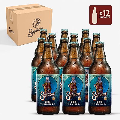 Kit 12 UNIDADES - Cerveja Sapucai Witbier - Garrafa 600mL