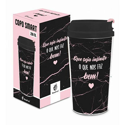 COPO SMART PLÁSTICO - QUE SEJA INFINITO