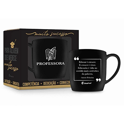CANECA PORCELANA URBAN 300ML CURSOS - PROFESSORA
