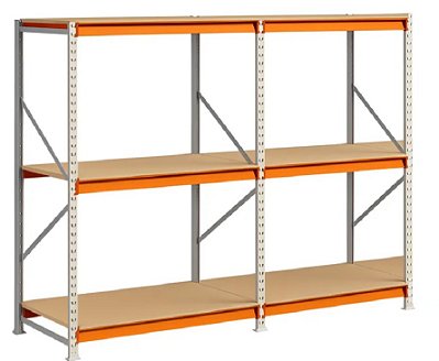 CORREDOR MINI PORTA PALLET SLIM 2 MÓDULOS 3 NÍVEIS