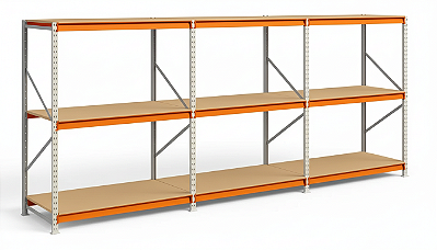 CORREDOR MINI PORTA PALLET SLIM 3 MÓDULOS 3 NÍVEIS